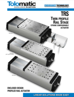 TOLOMATIC TRS CATALOG TRS SERIES: TWIN PROFILE RAIL STAGE STROKE CONFIGURABLE ACTUATORS